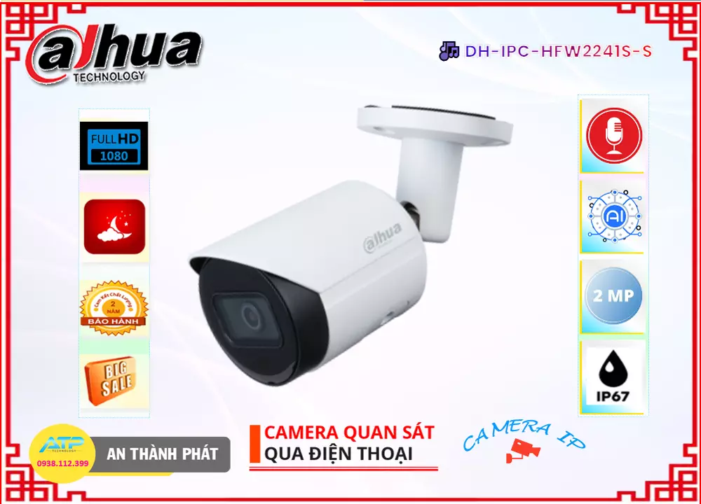 Camera Dahua DH-IPC-HFW2241S-S Tiết Kiệm,Giá giá sỉ DH-IPC-HFW2241S-S,Giá buôn DH-IPC-HFW2241S-S, Bán Lỗ,DH-IPC-HFW2241S-S nơi bán rẻ nhất,Giá Bán DH-IPC-HFW2241S-S FULL HD 1080P 2.0 megapixel ,Địa Chỉ Bán  Camera Giám Sát DH-IPC-HFW2241S-S,thông số DH-IPC-HFW2241S-S, giá mới nhất,DH-IPC-HFW2241S-S Giá hấp dẫn,DH-IPC-HFW2241S-S rẻ nhất,công nghê DH-IPC-HFW2241S-S,DH-IPC-HFW2241S-S Tốt nhất,DH-IPC-HFW2241S-S Chất Lượng,bán DH-IPC-HFW2241S-S
