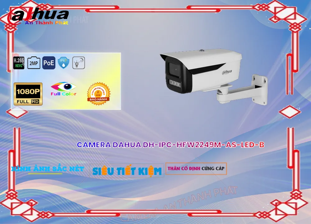 DH-IPC-HFW2249M-AS-LED-B sắc nét Dahua DH-IPC-HFW2249M-AS-LED-B sắc nét Dahua