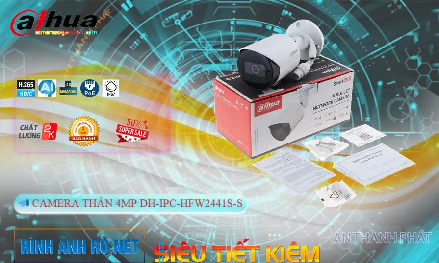DH-IPC-HFW2441S-S sắc nét Dahua DH-IPC-HFW2441S-S sắc nét Dahua