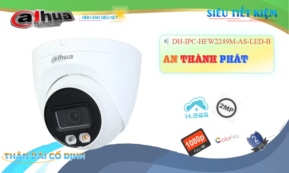DH-IPC-HFW2449S-S-LED sắc nét Dahua