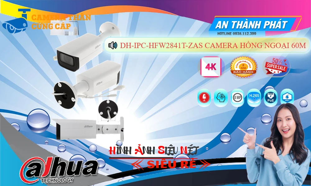 ➠ DH-IPC-HFW2841T-ZAS sắc nét Dahua ➠ DH-IPC-HFW2841T-ZAS sắc nét Dahua
