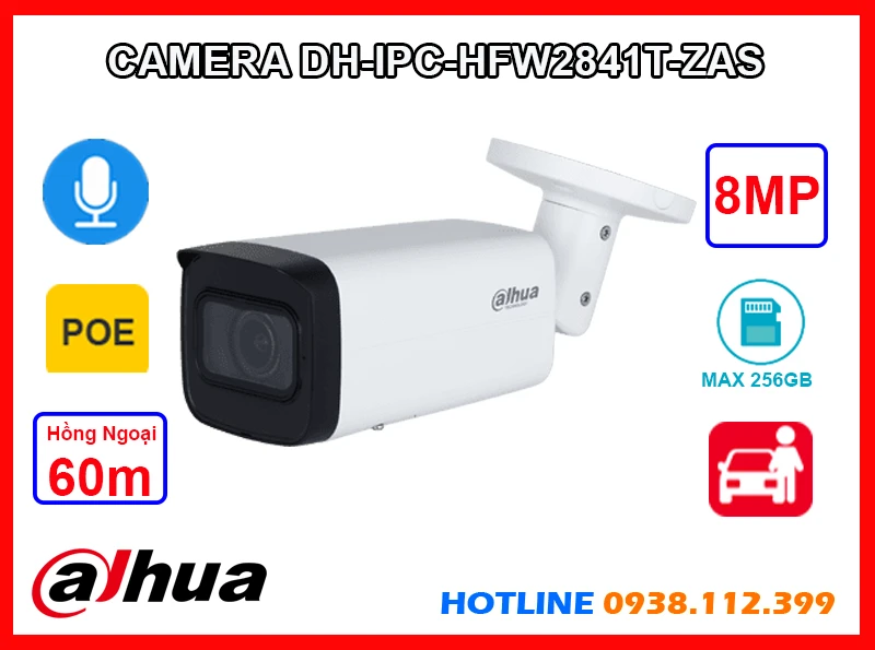 ➠ DH-IPC-HFW2841T-ZAS sắc nét Dahua ➠ DH-IPC-HFW2841T-ZAS sắc nét Dahua