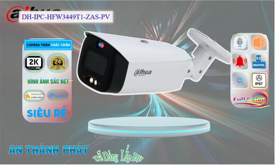 DH-IPC-HFW3449T1-ZAS-PV sắc nét Dahua ➠