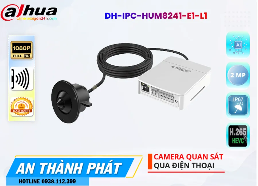 Camera Dấu Kín Dahua DH-IPC-HUM8241-E1-L1,Giá DH-IPC-HUM8241-E1-L1,phân phối DH-IPC-HUM8241-E1-L1,DH-IPC-HUM8241-E1-L1Bán Giá Rẻ,DH-IPC-HUM8241-E1-L1 Giá Thấp Nhất,Giá Bán DH-IPC-HUM8241-E1-L1,Địa Chỉ Bán DH-IPC-HUM8241-E1-L1,thông số DH-IPC-HUM8241-E1-L1,DH-IPC-HUM8241-E1-L1Giá Rẻ nhất,DH-IPC-HUM8241-E1-L1 Giá Khuyến Mãi,DH-IPC-HUM8241-E1-L1 Giá rẻ,Chất Lượng DH-IPC-HUM8241-E1-L1,DH-IPC-HUM8241-E1-L1 Công Nghệ Mới,DH-IPC-HUM8241-E1-L1 Chất Lượng,bán DH-IPC-HUM8241-E1-L1
