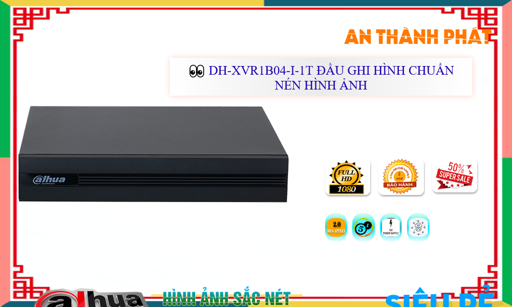 DH-XVR1B04-I-1T Đầu Thu Dahua DH-XVR1B04-I-1T Đầu Thu Dahua