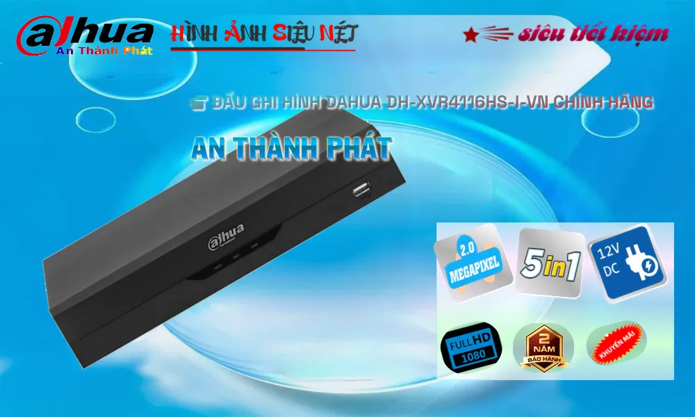 ➠  DH-XVR4116HS-I-VN sắc nét Dahua