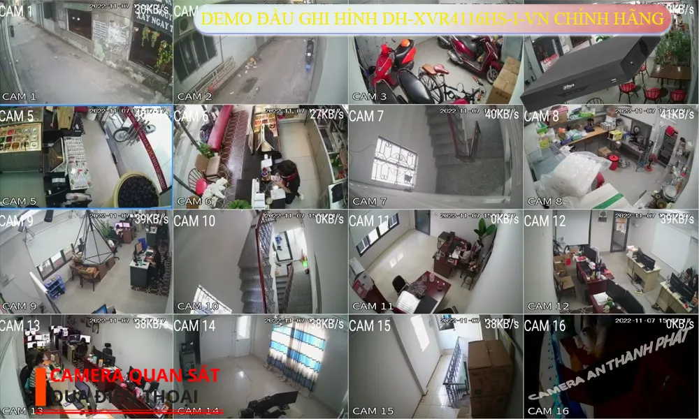➠  DH-XVR4116HS-I-VN sắc nét Dahua