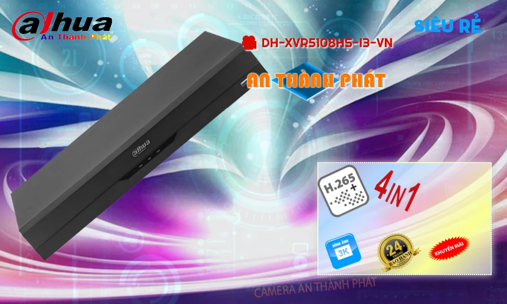 DH-XVR5108HS-I3-VN sắc nét Dahua