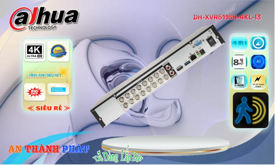 DH-XVR5116H-4KL-I3 sắc nét Dahua ➠