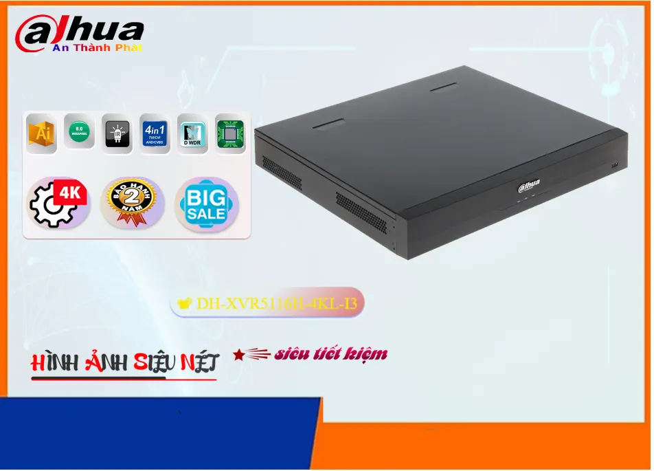 Đầu Ghi Hình Dahua DH-XVR5116H-4KL-I3,Giá DH-XVR5116H-4KL-I3,DH-XVR5116H-4KL-I3 giá kỹ thuật,Bán rẻ ,Phân Phối Sỉ ,Công ty bán DH-XVR5116H-4KL-I3 HD Anlog ,DH-XVR5116H-4KL-I3 sale mạnh,Giá Bán DH-XVR5116H-4KL-I3,DH-XVR5116H-4KL-I3 Giá Thấp Nhất,DH-XVR5116H-4KL-I3 bán rẻ
