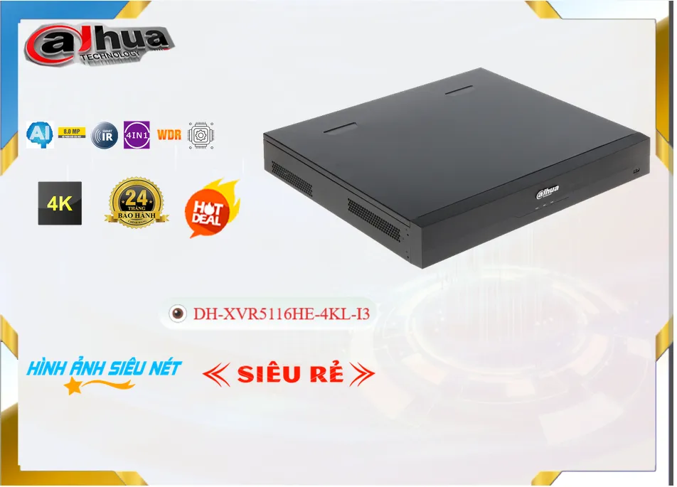 DH-XVR5116HE-4KL-I3 sắc nét Dahua DH-XVR5116HE-4KL-I3 sắc nét Dahua