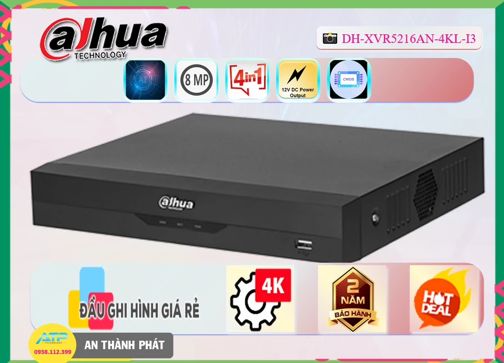 ➠ DH-XVR5216AN-4KL-I3 sắc nét Dahua ➠ DH-XVR5216AN-4KL-I3 sắc nét Dahua