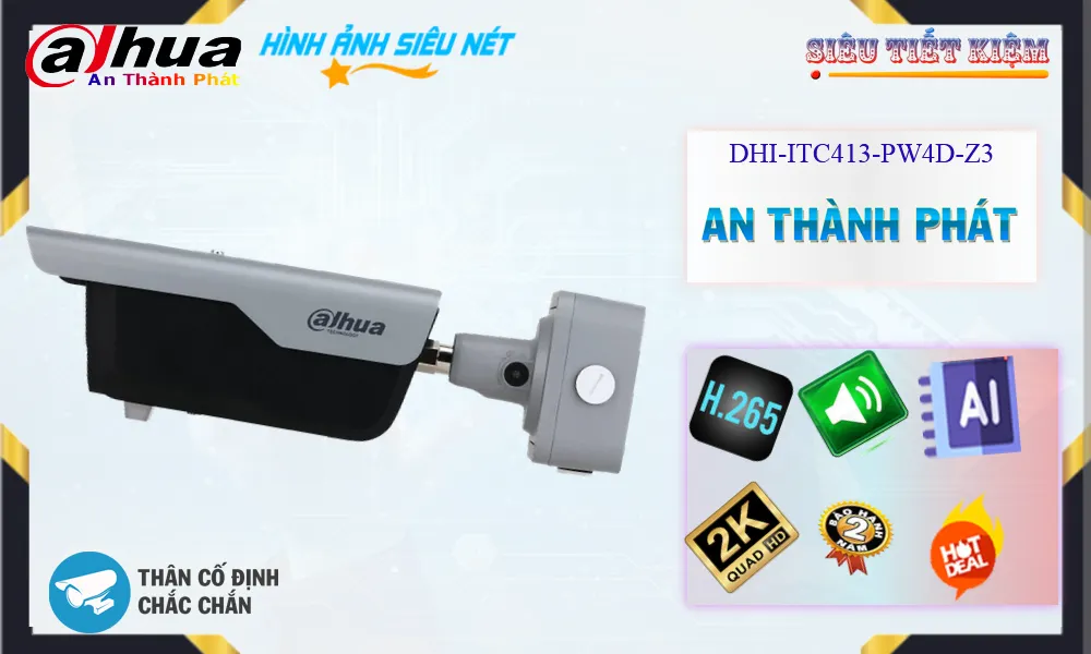 DHI-ITC413-PW4D-IZ3 sắc nét Dahua DHI-ITC413-PW4D-IZ3 sắc nét Dahua