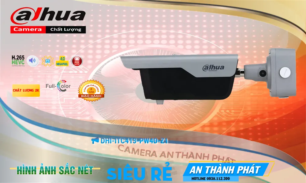 ➠  DHI-ITC413-PW4D-Z1 sắc nét Dahua