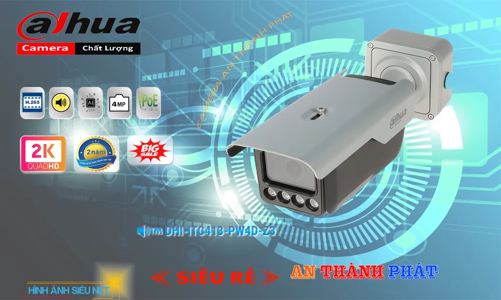 DHI-ITC413-PW4D-Z3 sắc nét Dahua DHI-ITC413-PW4D-Z3 sắc nét Dahua