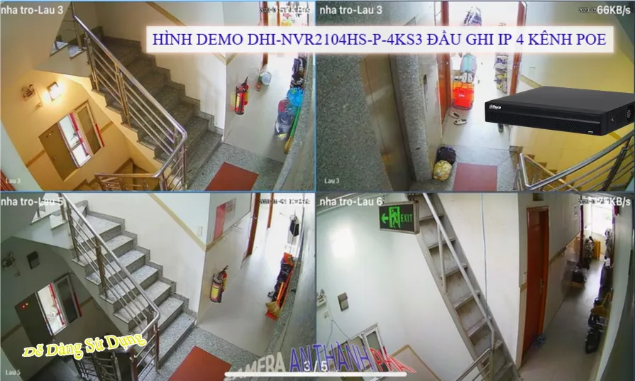 DHI-NVR2104HS-P-4KS3 Dahua Thiết kế Đẹp DHI-NVR2104HS-P-4KS3 Dahua Thiết kế Đẹp