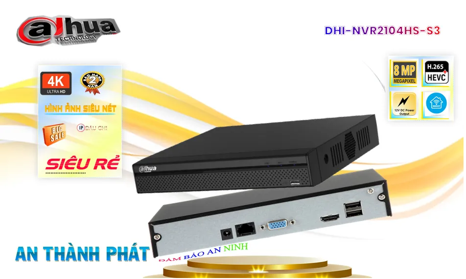 DHI-NVR2104HS-S3 sắc nét Dahua