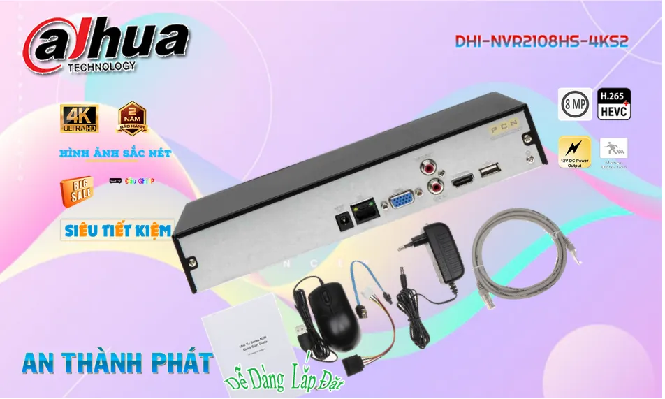 ➠ DHI-NVR2108HS-4KS2 sắc nét Dahua ➠ DHI-NVR2108HS-4KS2 sắc nét Dahua