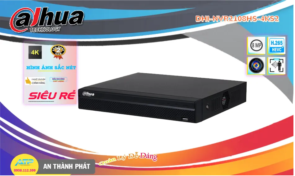 ➠ DHI-NVR2108HS-4KS2 sắc nét Dahua ➠ DHI-NVR2108HS-4KS2 sắc nét Dahua