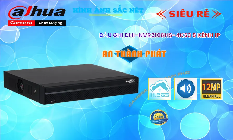 DHI-NVR2108HS-4KS3 Đầu Ghi Hình Công Nghệ Mới DHI-NVR2108HS-4KS3 Đầu Ghi Hình Công Nghệ Mới
