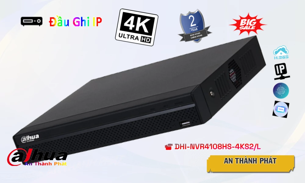 DHI-NVR4108HS-4KS2-L sắc nét Dahua DHI-NVR4108HS-4KS2-L sắc nét Dahua