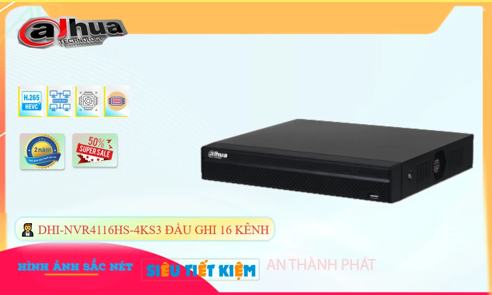 DHI-NVR4116HS-4KS3 Đầu Thu Dahua ❇ DHI-NVR4116HS-4KS3 Đầu Thu Dahua ❇