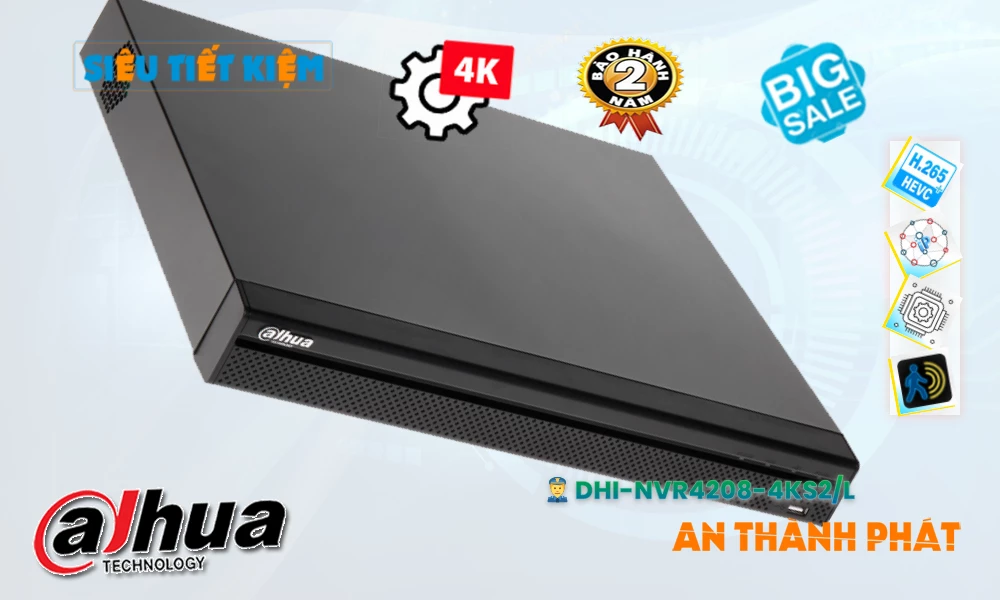 DHI-NVR4208-4KS2/L sắc nét Dahua