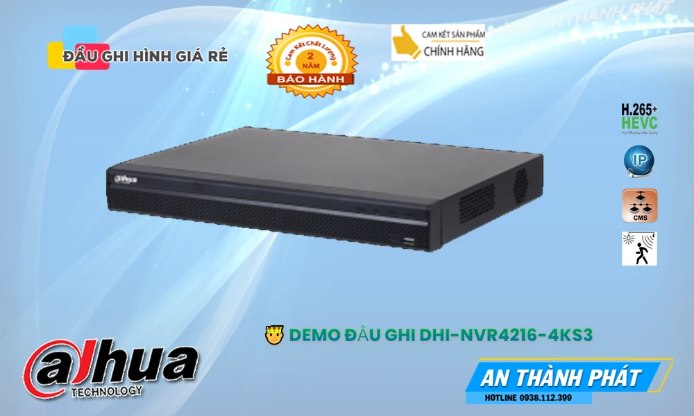 DHI-NVR4216-4KS3 Đầu Ghi Dahua