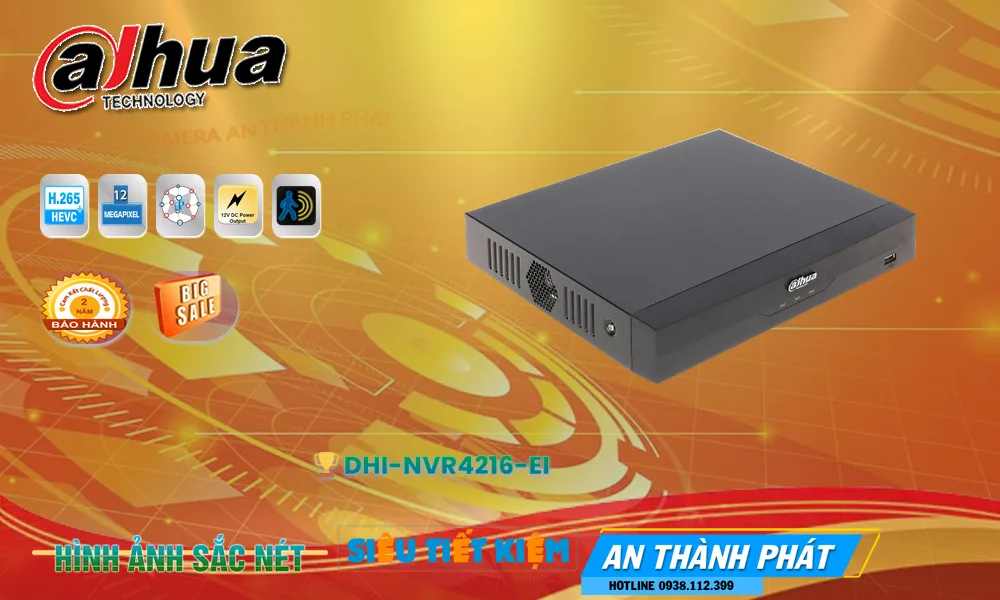 DHI-NVR4216-EI sắc nét Dahua ➠