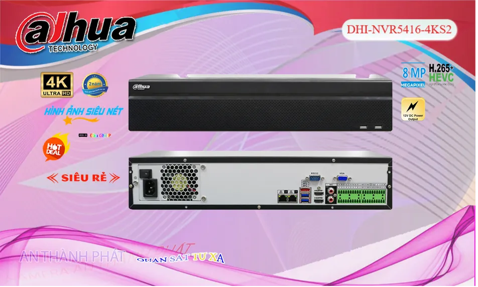 DHI-NVR5416-4KS2 sắc nét Dahua