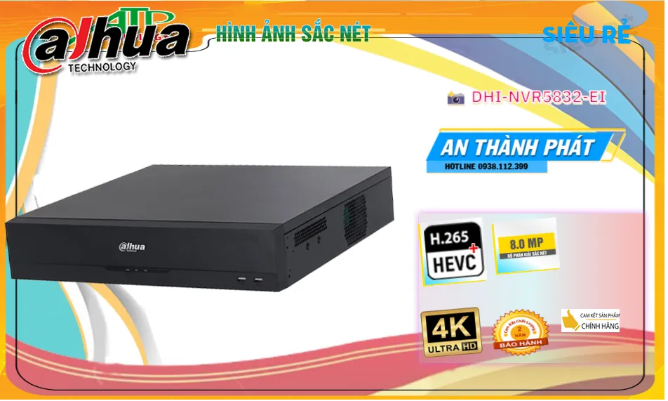 DHI-NVR5832-EI sắc nét Dahua ➠