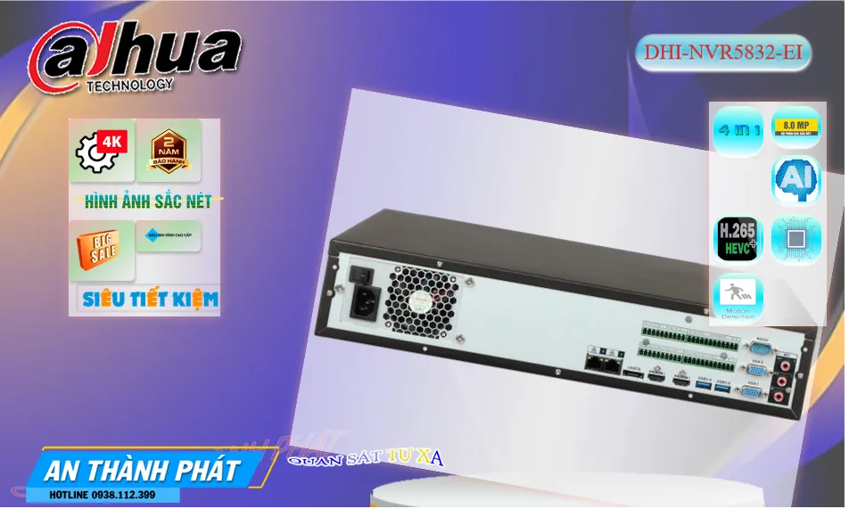 DHI-NVR5832-EI sắc nét Dahua ➠