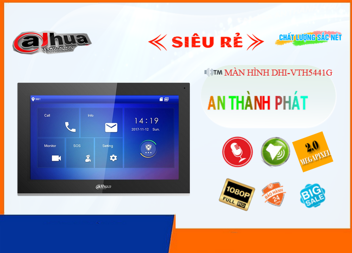 Chuôn cửa thông minh Dahua DHI-VTH5441G Chuôn cửa thông minh Dahua DHI-VTH5441G