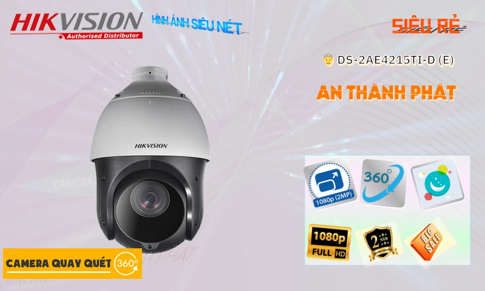 DS-2AE4215TI-D(E) sắc nét Hikvision