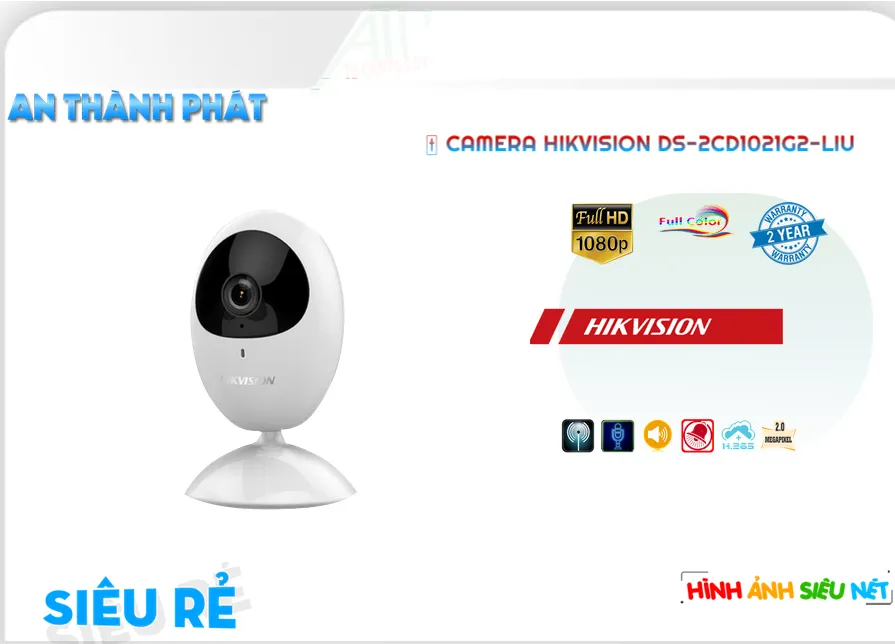 DS-2CD1021G2-LIU camera sắc nét Hikvision DS-2CD1021G2-LIU camera sắc nét Hikvision