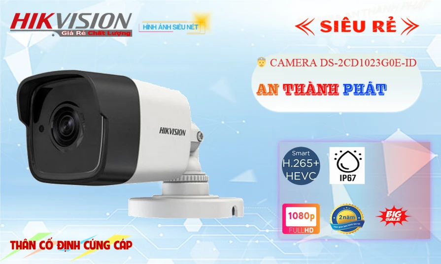 Camera IP 2.0 HIKVISION DS-2CD1023G0E-ID Camera IP 2.0 HIKVISION DS-2CD1023G0E-ID