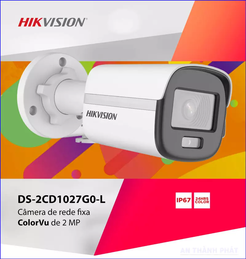 Camera IP Colorvu 2MP HIKVISION DS-2CD1027G0-L