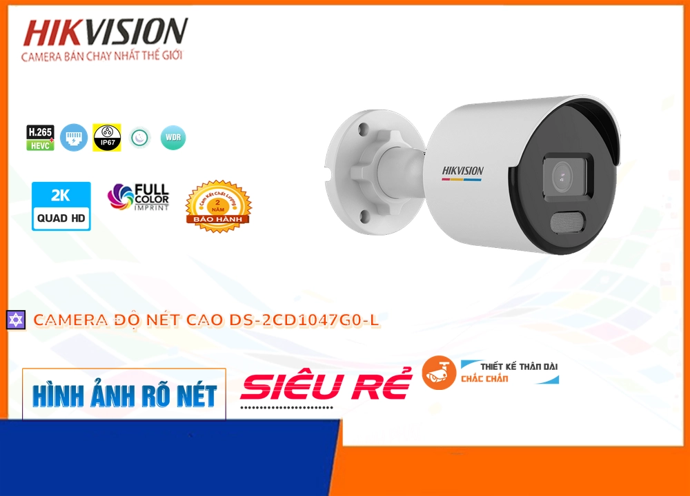 Camera IP DS-2CD1047G0-L Hikvision đang khuyến mãi Camera IP DS-2CD1047G0-L Hikvision đang khuyến mãi