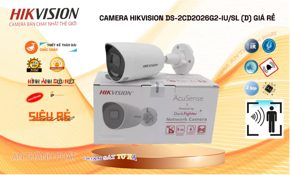 DS-2CD2026G2-IU/SL(D) sắc nét Hikvision