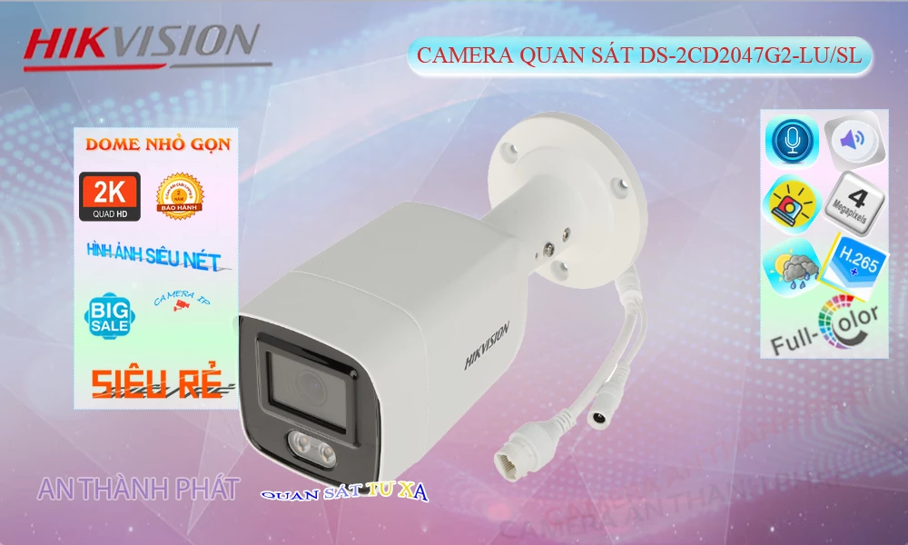 DS-2CD2047G2-LU/SL sắc nét Hikvision