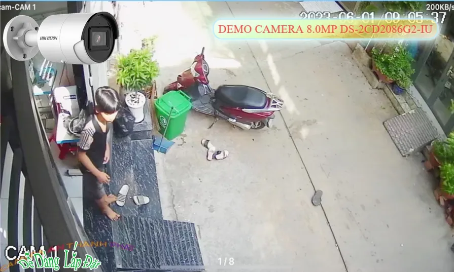 DS-2CD2086G2-IU sắc nét Hikvision