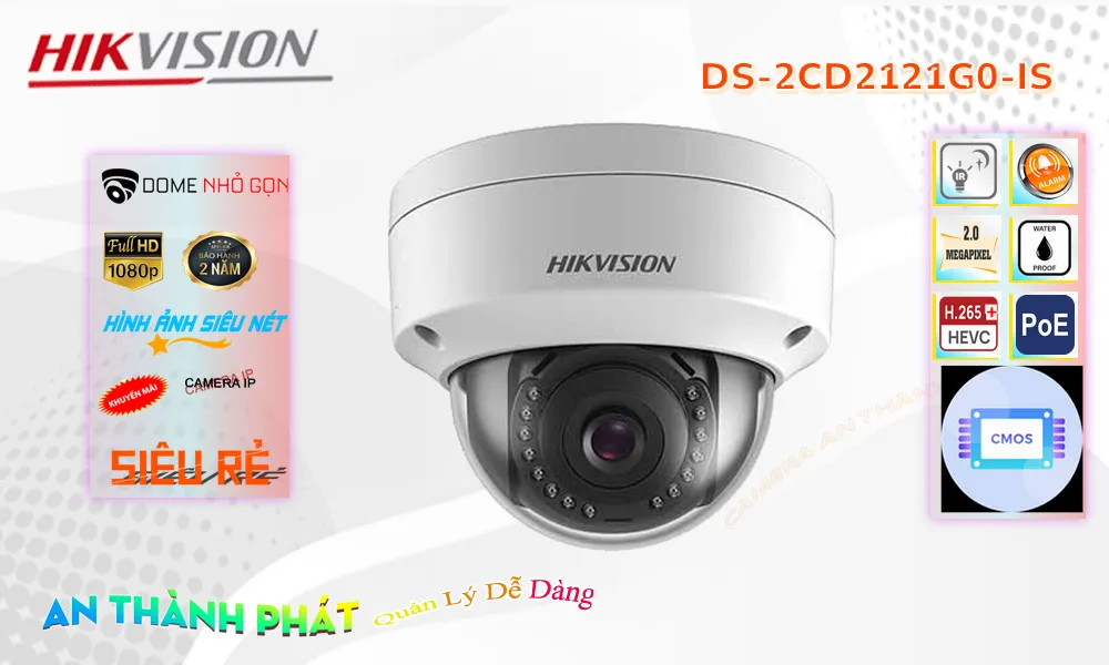 ➠ DS-2CD2121G0-IS sắc nét Hikvision ➠ DS-2CD2121G0-IS sắc nét Hikvision