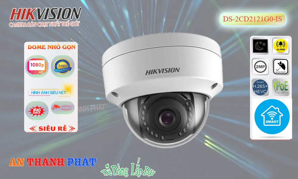 ➠ DS-2CD2121G0-IS sắc nét Hikvision ➠ DS-2CD2121G0-IS sắc nét Hikvision