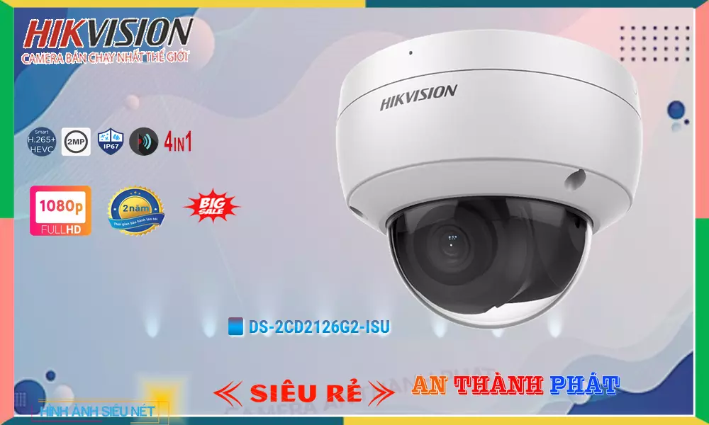 DS-2CD2126G2-ISU sắc nét Hikvision