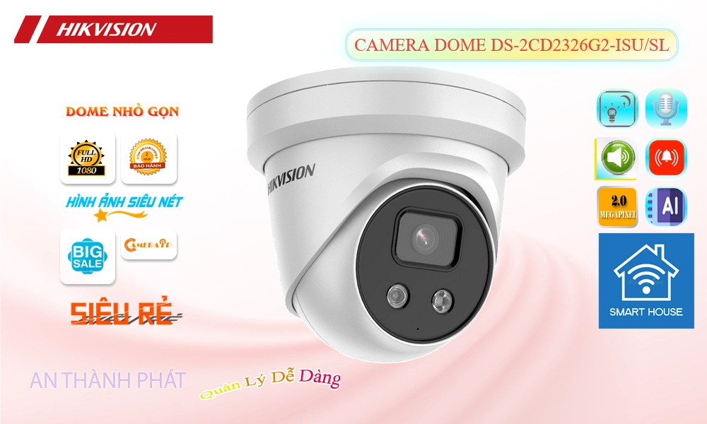 Camera DS-2CD2326G2-ISU-SL Giá rẻ