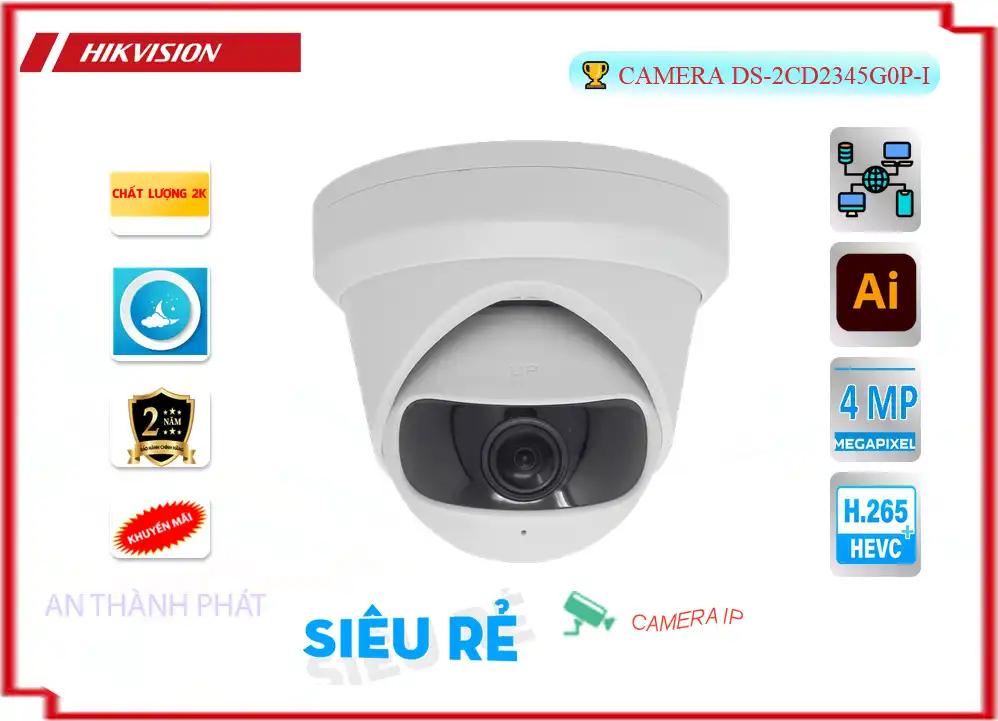 DS-2CD2345G0P-I sắc nét Hikvision DS-2CD2345G0P-I sắc nét Hikvision