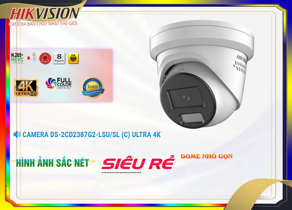 Camera Hikvision DS-2CD2387G2-LSU/SL(C),DS-2CD2387G2-LSU/SL(C) Tiết kiệm,DS-2CD2387G2-LSU/SL(C) giá hấp dẫn,Thông số DS-2CD2387G2-LSU/SL(C) Công Nghệ IP ,Bán rẻ DS-2CD2387G2-LSU/SL(C),Giá DS-2CD2387G2-LSU/SL(C) 8.0 MP Siêu sắc nét Ultra 4k với 8MP ,phân phối ,DS-2CD2387G2-LSU/SL(C) Bán Sỉ,Giá Bán DS-2CD2387G2-LSU/SL(C),Nơi Lắp DS-2CD2387G2-LSU/SL(C),thông số DS-2CD2387G2-LSU/SL(C),DS-2CD2387G2-LSU/SL(C) sale mạnh,DS-2CD2387G2-LSU/SL(C) Giá chiết khấu