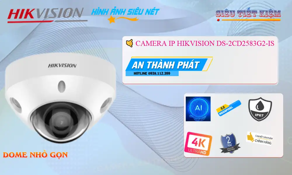 DS-2CD2583G2-IS sắc nét Hikvision DS-2CD2583G2-IS sắc nét Hikvision