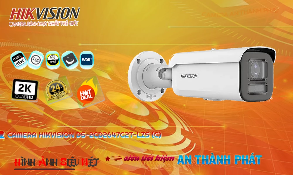 Camera Hikvision DS-2CD2647G2T-LZS(C)