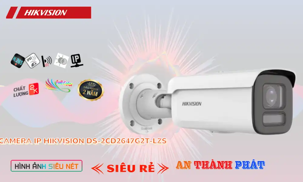 DS-2CD2647G2T-LZS sắc nét Hikvision DS-2CD2647G2T-LZS sắc nét Hikvision